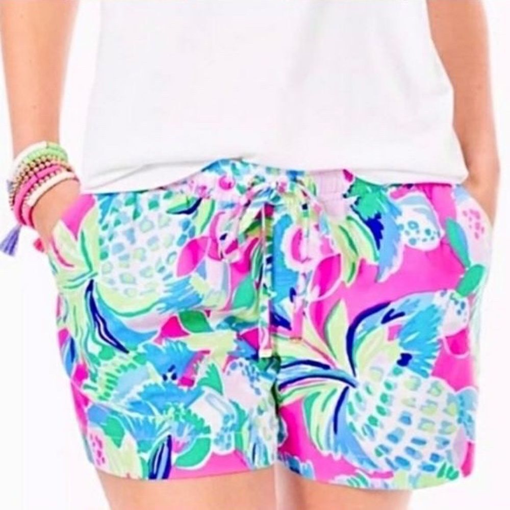 NWOT Lilly Pulitzer Katia Shorts in Multi Raise The Bar Sz XXS